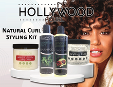 Load image into Gallery viewer, Hollywood Curl Natural Curl Styling Kit with 12 Essential Oils, Vitamins and Protein
