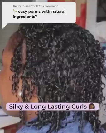 Hollywood Curl Curly Perm Kit creates silky soft and shiny curls with no heat