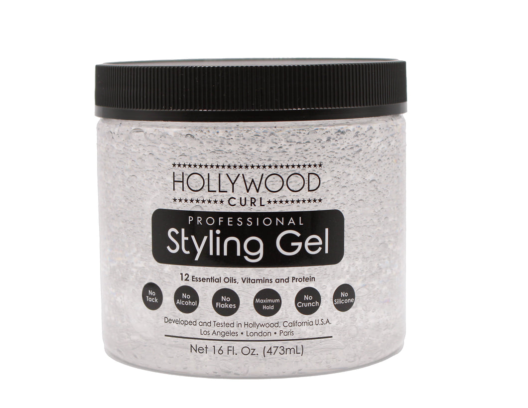 Hollywood Curl Styling Gel Infused with Olive Oil and Other Essential Oils, Vitamins and Protein